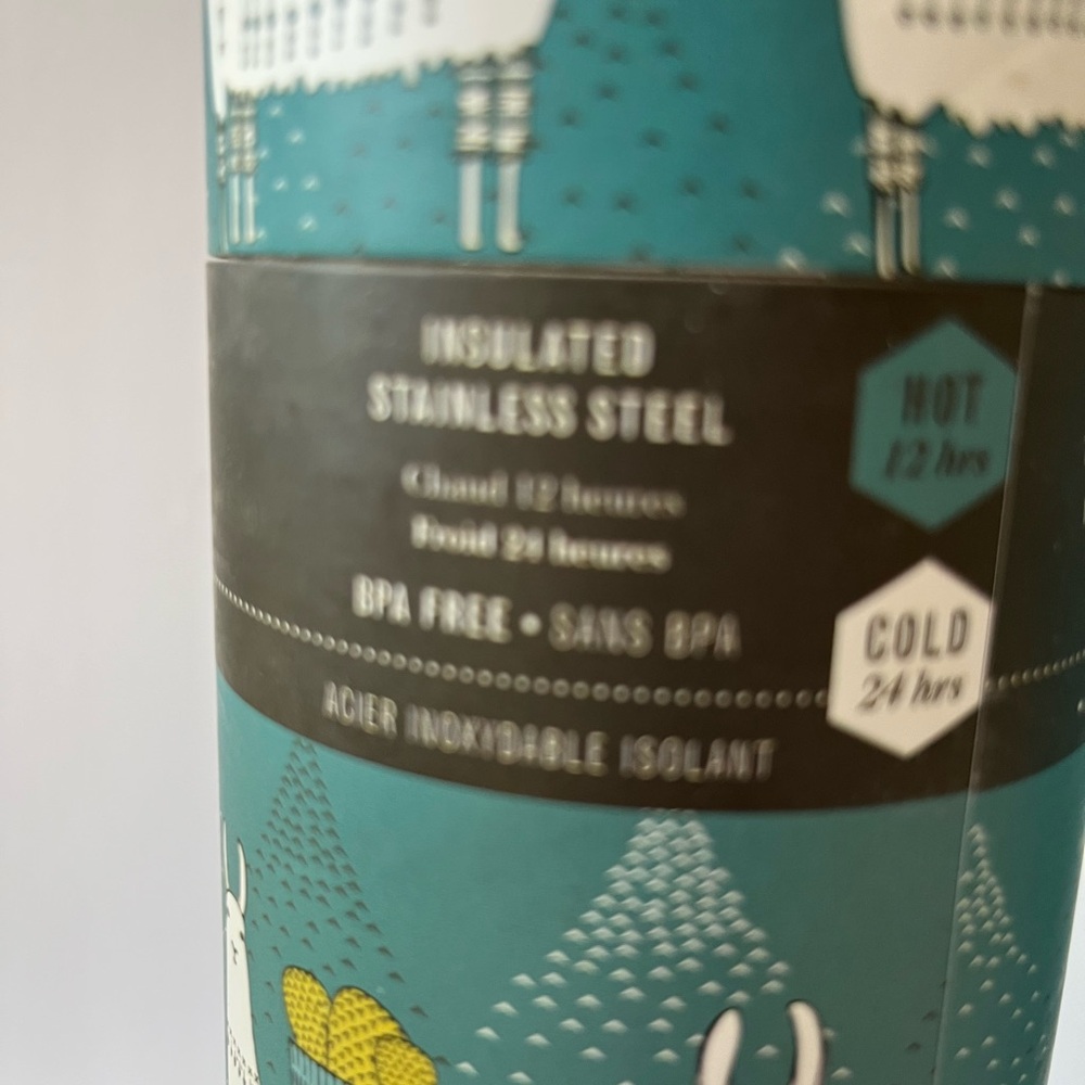 New in box Danica Studio Llama Stainless Steel Water Bottle - Picture 3 of 3